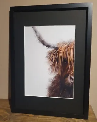 £4.95 • Buy Highland Cow Abstract Print Painting Limited Edition Signed