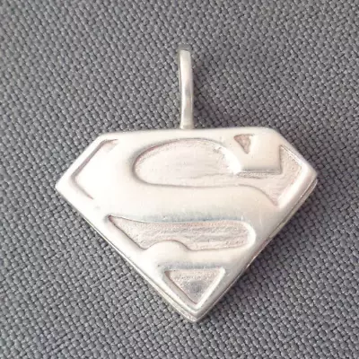 HTF Vintage SUPERMAN Locket Pendant Sterling Silver 925 DC Comics Hard To Find • $34.99