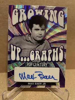 2022 Leaf Pop Century GrowingUp Graphs #GUG-MB1 Max Baer Jr AUTO Autograph 15/15 • $75
