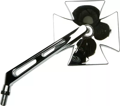 Emgo Maltese Cross Mirror 10mm Split Stem L.H. 20-34864A • $39.94