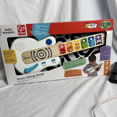 Baby Einstein Musical Wooden Electric Guitar Toy Strum Along Songs Montessori  • $45