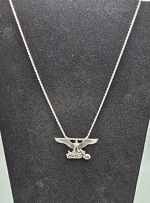 Sterling Silver Motorcycle Charm With Sterling Silver 20 Inch Rope Chain • $99.99