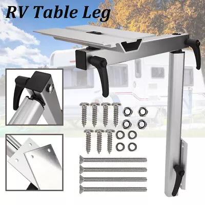 Rv Table Leg Movable Rotatable Folding Height Adjustable Camper Caravan Kits AU • $93.10