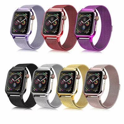 $20.63 • Buy Milanese Loop Steel Band Iwatch Strap For Apple Watch Series 8 7 6 5 38/42/45mm