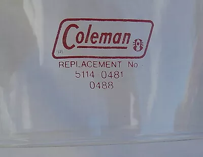 Vintage Coleman No. 5114 Clear Tapered Glass Globe • $24.95