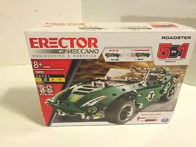 Erector By Meccano 18202 Roadster 5 In 1 Model STEAM Age 8+ Engineering Robotics • $16.84