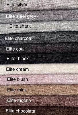 £1.69 • Buy Upholstery Elite Chenille Furnishing Craft Fabric Material Sofa Fire Retardant 