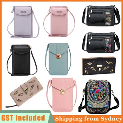 $10.59 • Buy Women Crossbody Phone Purse Touch Screen Bag RFID Blocking Wallet Shoulder Strap