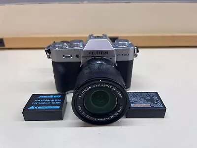 Fujifilm Fuji X-T20 Mirrorless Digital Camera Body Silver Used W/ 16-50mm Lens • $549.99