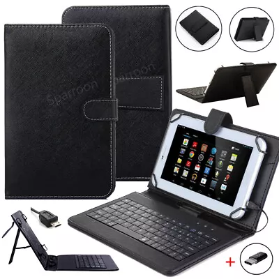 Universal Case Cover With USB Keyboard For Android Windows 7  8  9  10  Tablet • $17.09