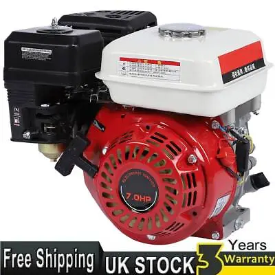 7.0HP 4 Stroke Gasoline Engine Industrial Gas Boat Pressure Lawn Mowers Engine • £102.36