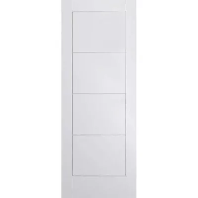 🔥 White Smooth Moulded Ladder Style Fire Internal Door 44mm FD30 + UK Delivery • £129.99