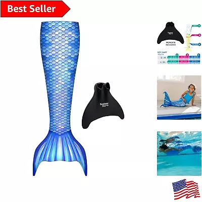 Enchanting Swimmable Mermaid Tail With Starter Monofin: Premium Youth Swim Set • $79.99