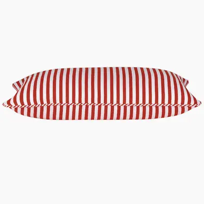 Rectangle Dandi Red And White Striped Cushion Cover RRP $27.95ea 35cmx60cm • $8.50