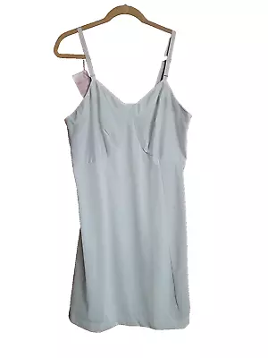 Vintage SEARS Full Slip Dress I WHITE NYLON Anti Cling * Size  Average 42 • $17.99