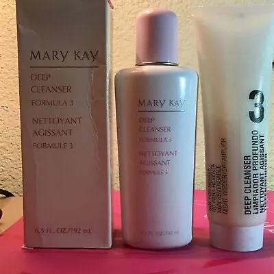 LOT Mary Kay DEEP CLEANSER FORMULA 3 - 6.5 Fl Oz + Demo - Both NEW • $29.99