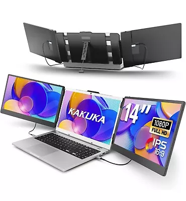 Portable Monitor 14” FHD 1080P IPS Laptop Screen Extender Fit For 13-17  Laptop • $249.99