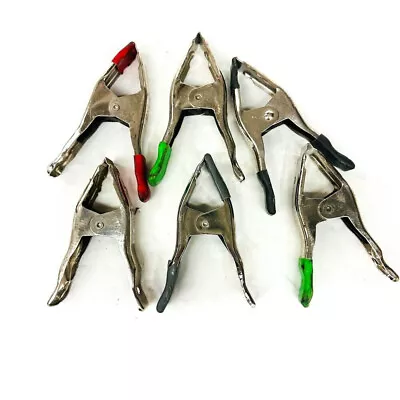 6 Pcs Metal Spring Clamps Large Clips Lot Steel Heavy Duty • $23.97