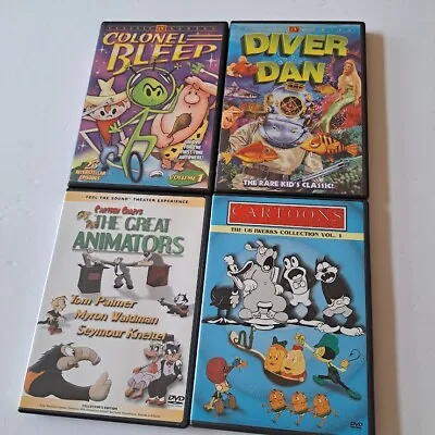 DVDs Vintage- Diver Dan Colonel Bleep Cartoons 1930s To 1940's Lot Of 4 • $22