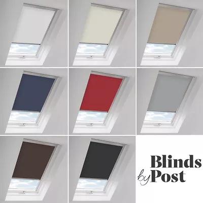 Blackout Skylight Roller Blinds For All Keylite Roof Windows Easy Fit Child Safe • £35