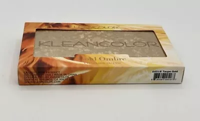 KleanColor Gold Ombre Eyeshadow Palette Taupe Gold New • $16.50