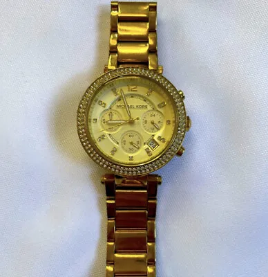 $85 • Buy Michael Kors Oversized Parker Rose Gold- Tone Watch