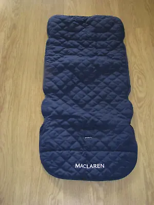 £40 • Buy Maclaren Major Elite Seat Liner In Navy Blue