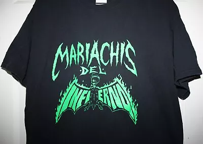 Mariachis Del Infierno L T-Shirt Psychobilly Band Tee Texas Rockabilly Punk • $15.99