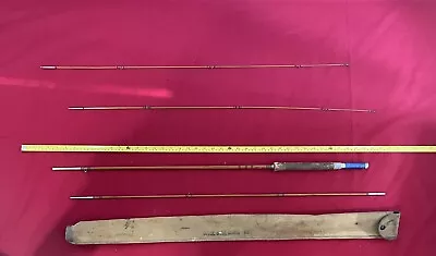 Vintage 9' Montague Sunbeam Split Bamboo Fly Rod For Restoration Fishing Pole • $59