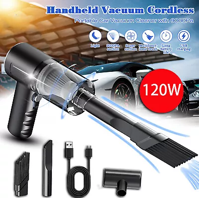 120W Wireless Car Home Vacuum Cleaner Household 10000Pa Strong Suction Cleaner • $9.89