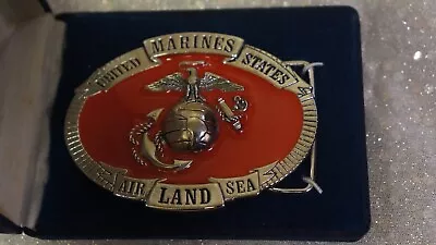 Us Marine Corps Air Land Sea New Belt Buckle • $19.95