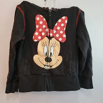 DISNEY Minnie Mouse Zip Up Hoodie Size 5/6 • $15