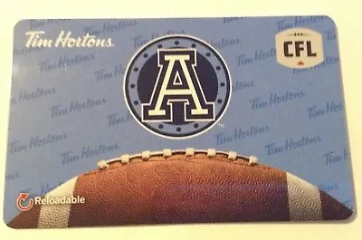 $5.47 • Buy NEW TIM HORTONS - Toronto Argos Football - Gift Card - Unloaded - $0 Value