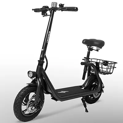 Electric Scooter For Adults Foldable Scooter With Seat & Carry Basket E Mopeds • $298