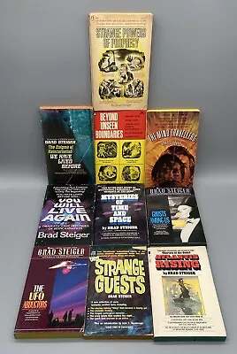 Lot Of 10 Vintage Books By Brad Steiger UFOs Aliens Atlantis Mind Powers • $49.99