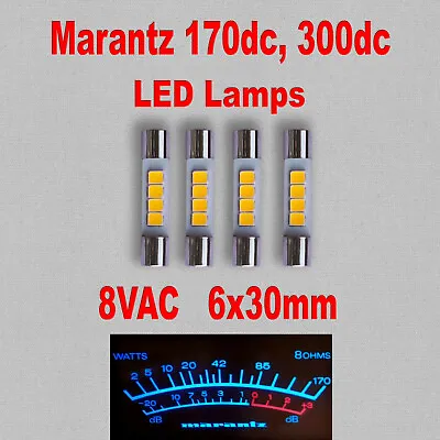4pcs Vintage Marantz 170dc 300dc Fuse Type LED VU Meter Lights  • $8
