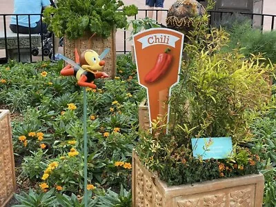 EPCOT FLOWER & GARDEN Disney Original Cast Member Prop ~ Chili Sign From Event • $125