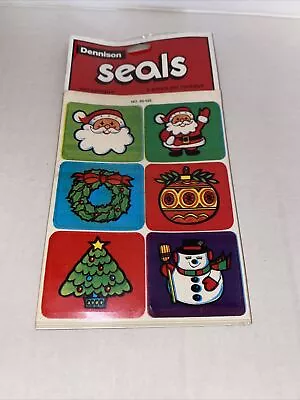 Dennison 48 Christmas Seals Stickers Vintage For Envelopes Gifts • $11.05