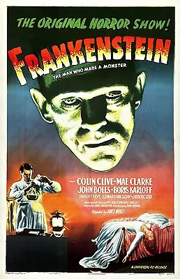 Frankenstein Movie Poster Print (style B)  : Boris Karloff : 11 X 17 Inches  • $13.96