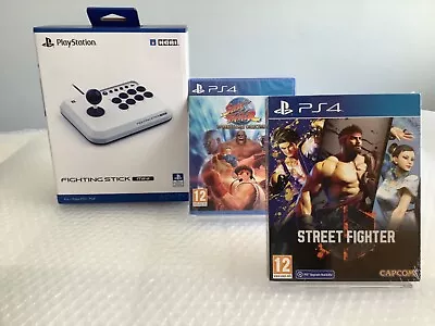HORI Fighting Stick Mini For PS5® | PS4 | PC+ 2 X PS4 STREET FIGHTER GAMES - NEW • £197.97