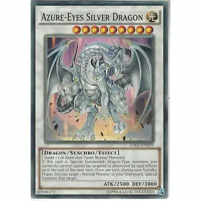 LDK2-ENK39 Azure-Eyes Silver Dragon | Unlimited Common YuGiOh Trading Card Game • £1.40