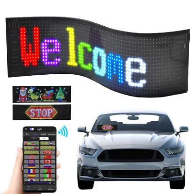 Car LED APP Programmable Showcase Message Sign Scrolling Display Lighting Board • $56.11