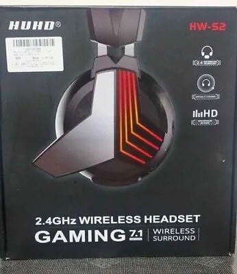 Wireless Stereo Gaming Headset 7.1 Surround Sound USB 2.4GHz • £22.99