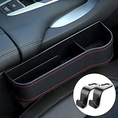 Car Seat Gap Filler Leather Car Seat Organizer With Cup Holder Passenger Side • $13.56