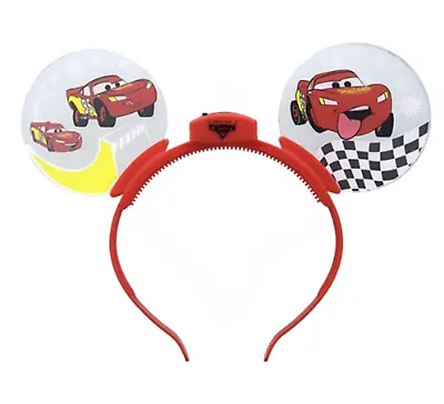 New Disney Parks Cars Lightning McQueen Light Up Glow Mickey Ears Headband • $59.95