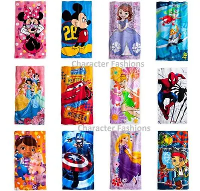 Pool Beach Towel Measures 30 X 60 DISNEY Minnie Mickey Planes Princess Spiderman • $14.36