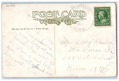1911 Crying Baby Dachshund Dog Love Is Just One Darn Thorpe Iowa IA DPO Postcard • £29.14