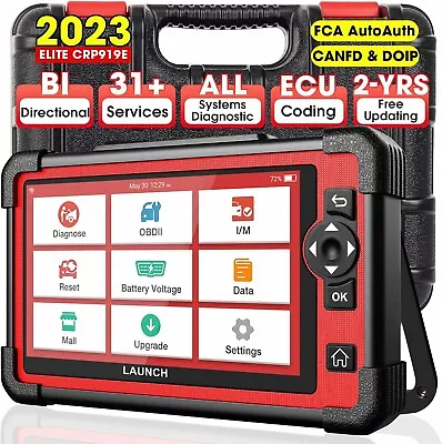 $409 • Buy 2023 LAUNCH X431 CRP919E Bidirectional Scanner Full System Diagnostic Key Coding