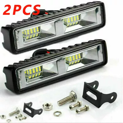 2x 12V 48W LED Work Light Bar Flood Spot Lights Driving Lamp Offroad Car SUV UK • £7.58