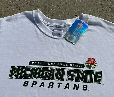 2014 Michigan State Spartans Rose Bowl Game College Football T-Shirt NWT Size XL • $24.99